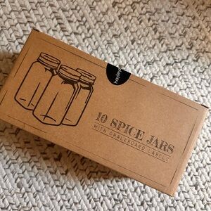 Holylux 10 Spice Jars with Chalkboard Labels